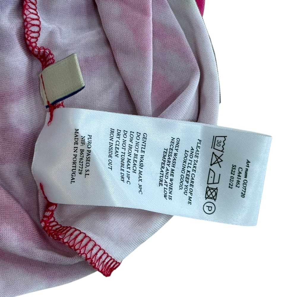 Paloma Wool Bella Hibiscus Print One Shoulder Crop Top size large - Picture 6 of 7